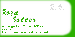 roza volter business card